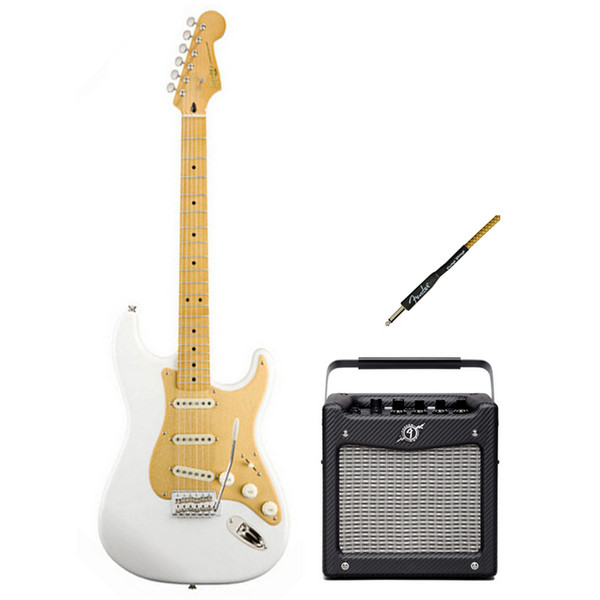 Squier by Fender Classic Vibe 50's Strat, Olympic White, Amp Pack