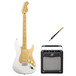 Squier by Fender Classic Vibe 50's Strat, Olympic White, Amp Pack