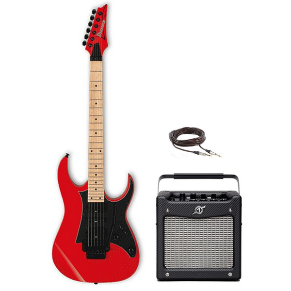 Ibanez RG350MZ Electric Guitar, Red, Amp Pack