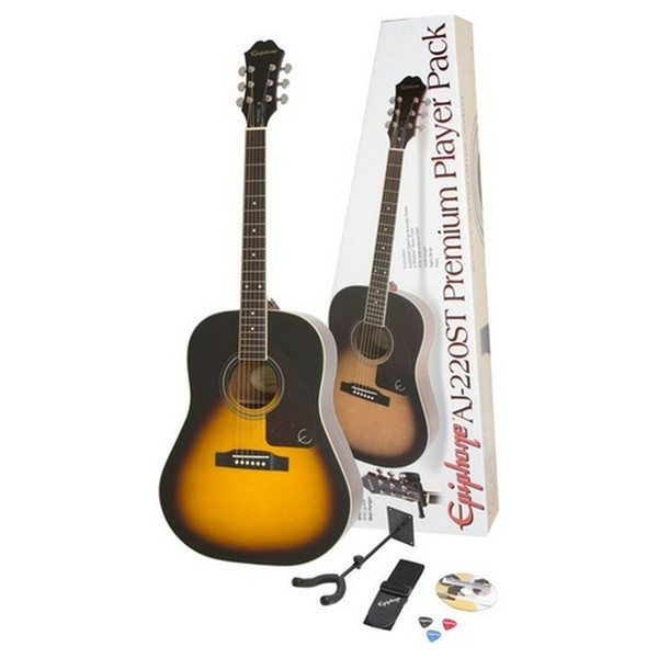 Epiphone Club AJ220ST Solidtop Acoustic Player Pack