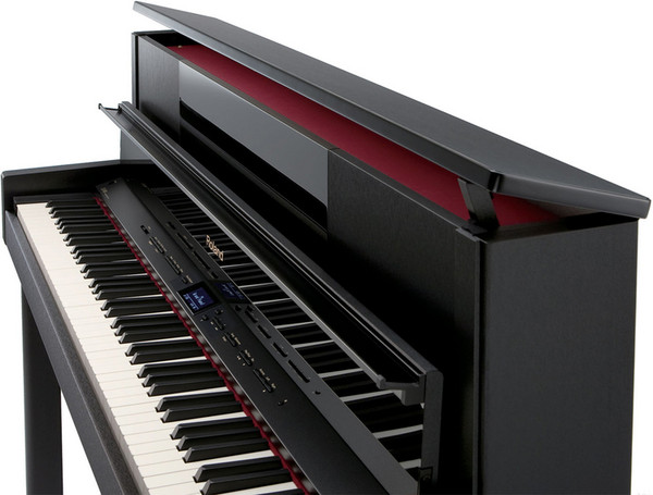 Roland LX-10F SuperNATURAL Digital Piano, Satin Black - angle