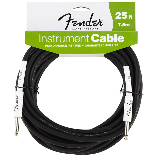 Fender 7.5m Instrument Cable, Black