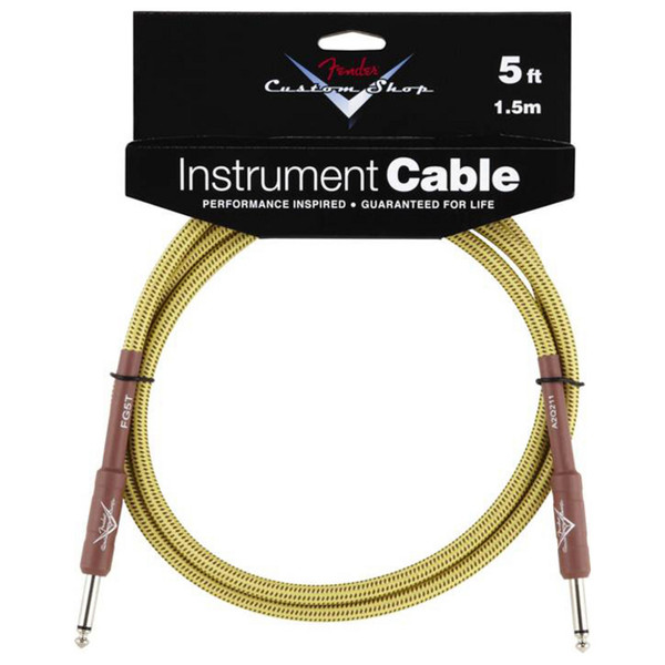 Fender Custom Shop 1.5m Instrument Cable, Tweed