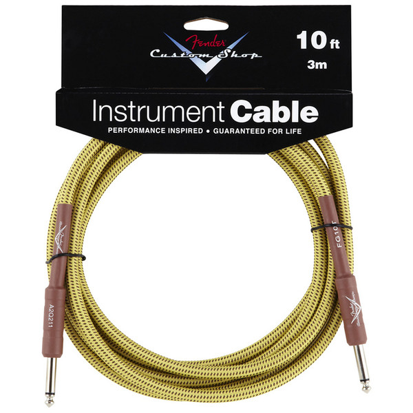 Fender Custom Shop 3m Instrument Cable, Tweed