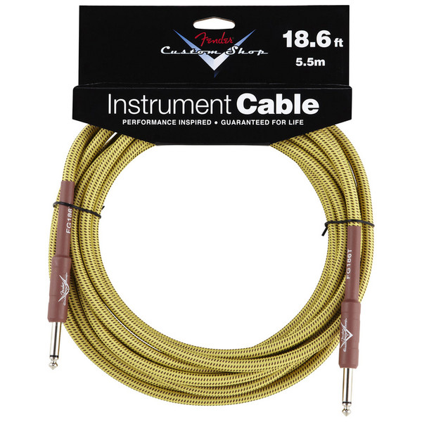 Fender Custom Shop 5.5m Instrument Cable, Tweed