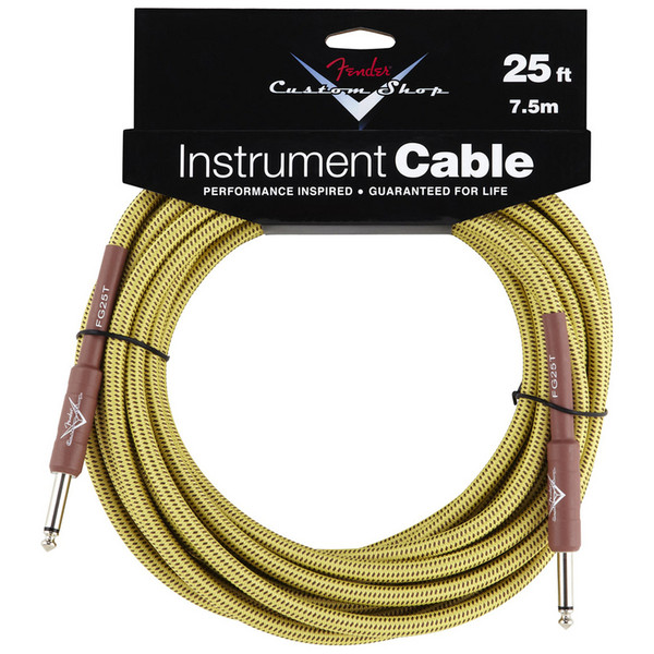 Fender Custom Shop 7.5m Instrument Cable, Tweed