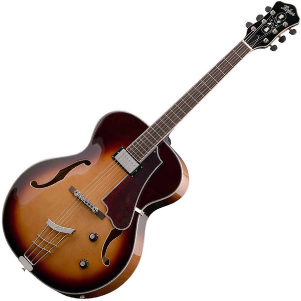 Hofner HCT Jazz Electric Guitar, Single Pickup Non-Cutaway, Sunburst