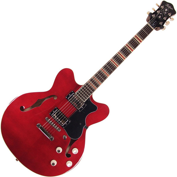 Hofner HCT Verythin Electric Guitar, Red