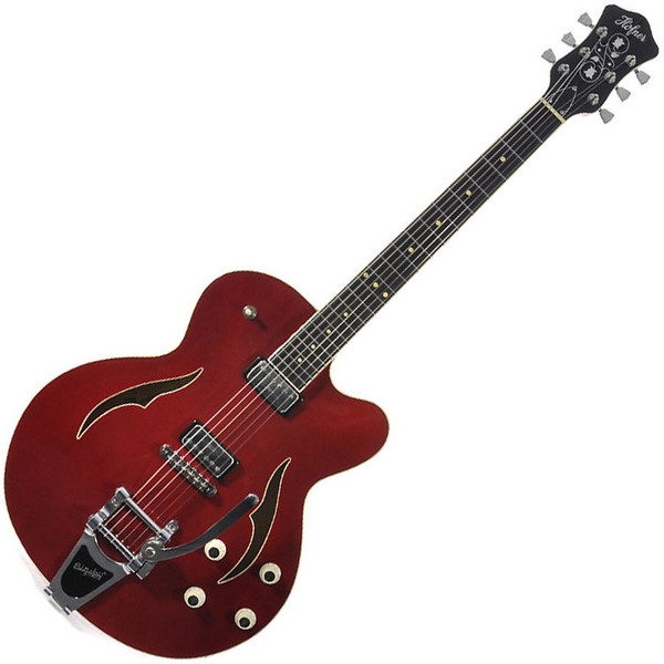 Hofner Verythin Single Cutaway Electric Guitar, Red