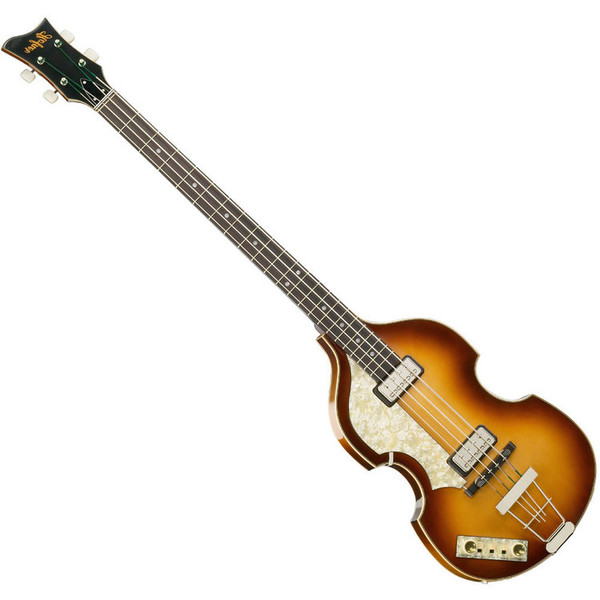 Hofner Vintage 62 Left Handed Violin Bass, Sunburst