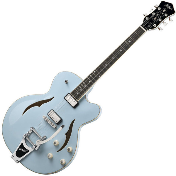 Hofner Verythin Single Cutaway Electric Guitar, Light Blue