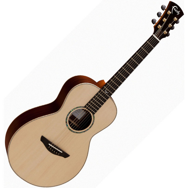 Faith Mercury Parlour Acoustic Guitar, Hi Gloss Natural