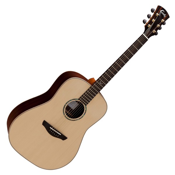 Faith Saturn Dreadnought Acoustic, Hi Gloss Natural Front View
