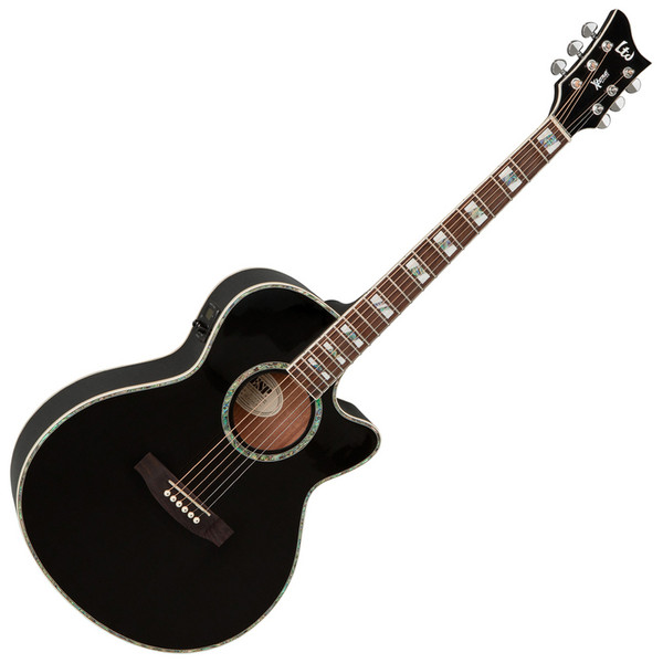 ESP LTD AC-10E X-Tone Acoustic Guitar, Black