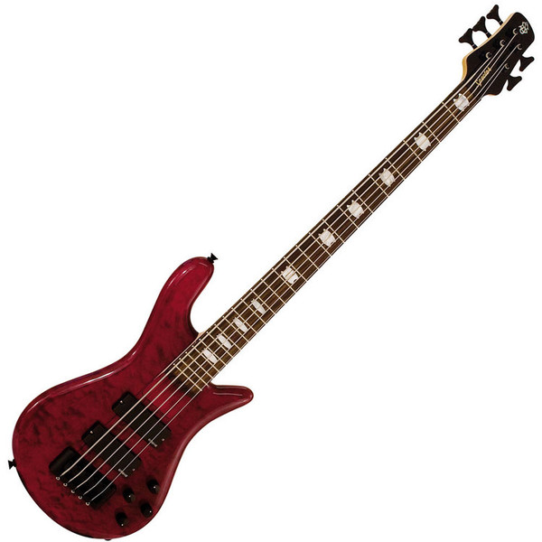 Spector Bass ReBop 5 DLX FM Bass Guitar, Black Cherry Burst Hi Gloss