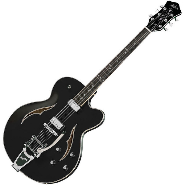 Hofner Verythin Single Cutaway Electric Guitar, Black