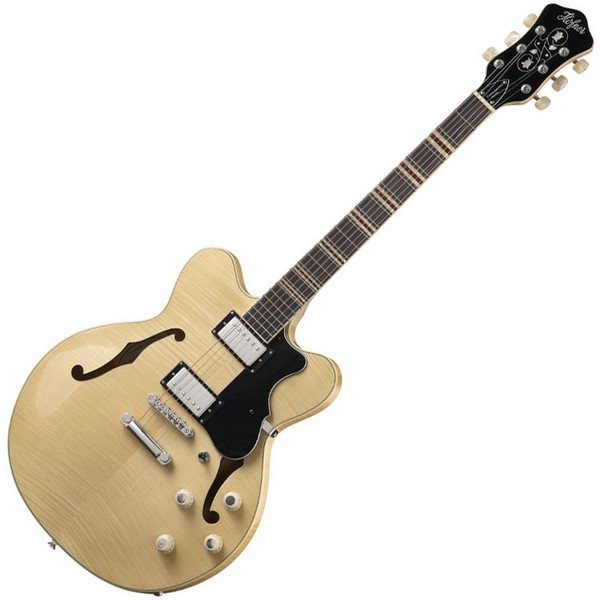 Hofner HCT Verythin Electric Guitar, Natural