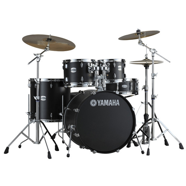 Yamaha Stage Custom 22" Rock Fusion Kit, Matte Black