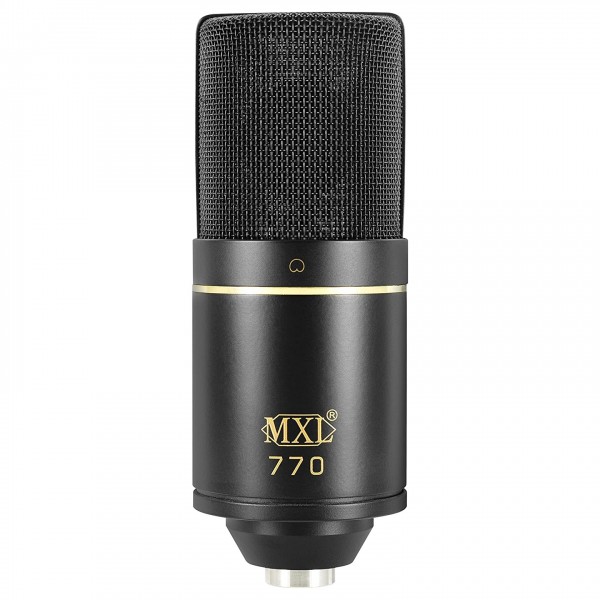 MXL 770 Condenser Microphone with FET Preamp, Bass Cut & -10dB Pad - Front