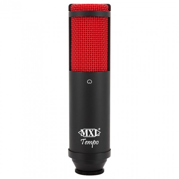 MXL Tempo KR USB & iPad Compatible Condenser Mic, Red/Black - Front