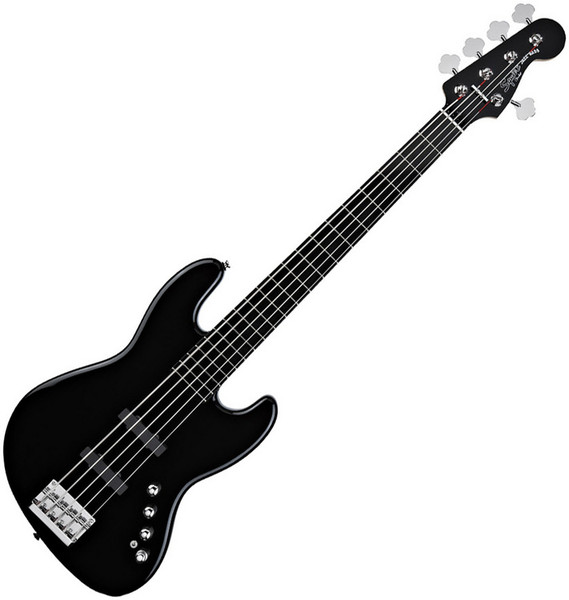 Squier by Fender Deluxe Jazz Bass V Active (5-String), Black