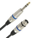 XLR (F) - Balanced 1/4" Jack Pro Cable, 3m