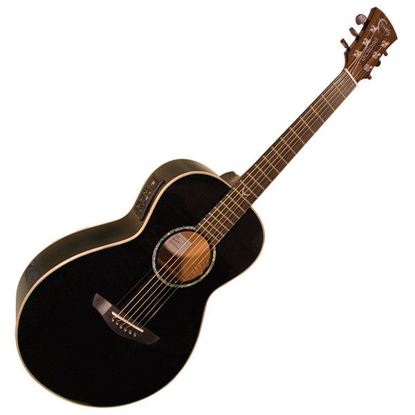 Faith Eclipse Mercury Electro-Acoustic Guitar, Black Gloss