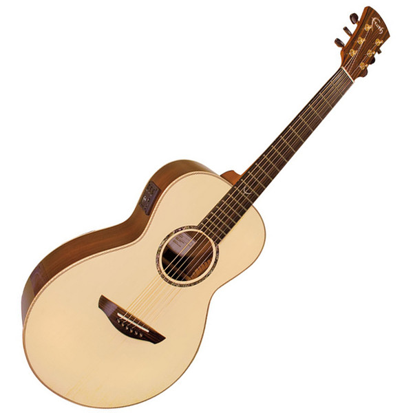 Faith Mercury Parlour Electro Acoustic Guitar, Hi Gloss Natural