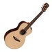 Faith Mercury Scoop Parlour Electro Acoustic, Hi Gloss Natural Front View