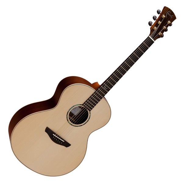 Faith Neptune Baby Jumbo Acoustic, Hi Gloss Natural Front View