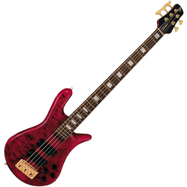 Spector Euro 5LX Bass Guitar, Black Cherry