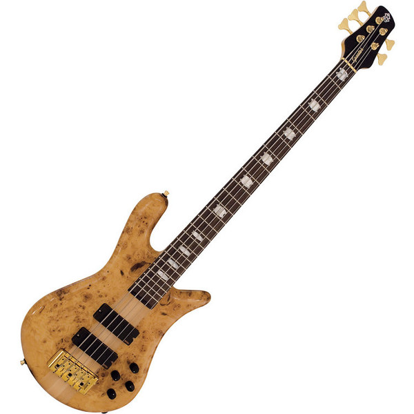 Spector Euro 5LX Bass Guitar, EX Poplar Burl