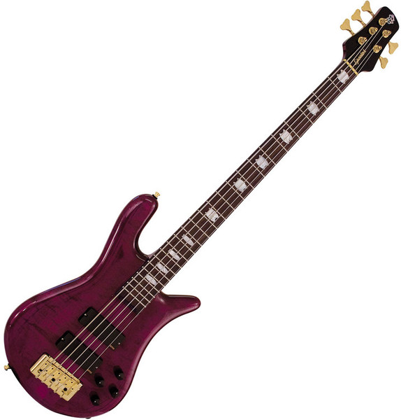 Spector Bass Euro 5LX Bass Guitar, Gloss Plum Stain