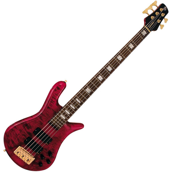 Spector Bass Euro 5LX Bass Guitar, Gloss Black Cherry