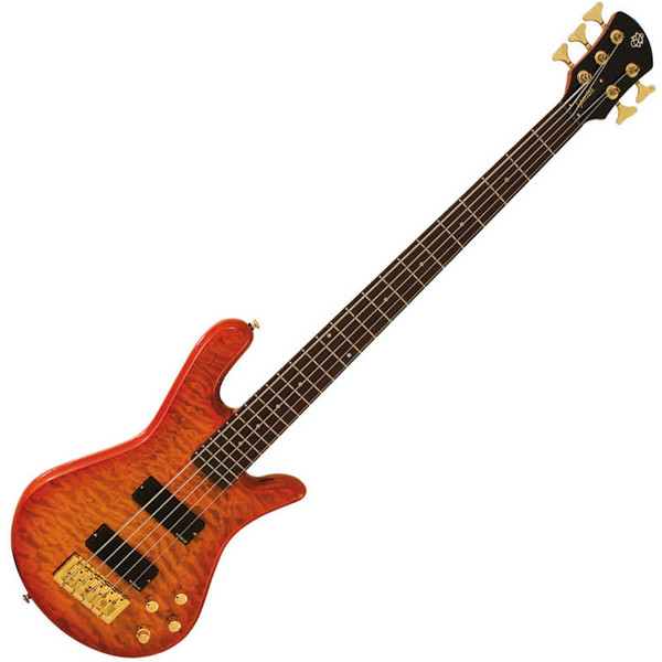 Spector Bass Legend 5 Custom Bass Guitar, Amber