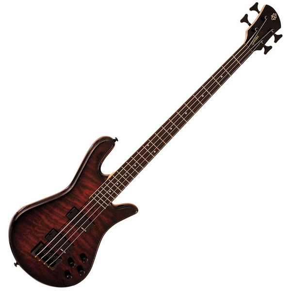 Spector Bass Legend 4 Classic Bass Guitar, Black Cherry