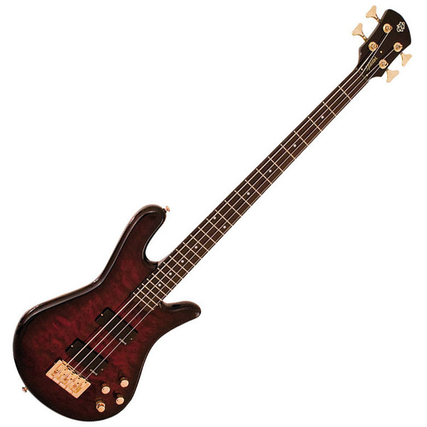 Spector Bass Legend 4 Custom Bass Guitar, Black Cherry