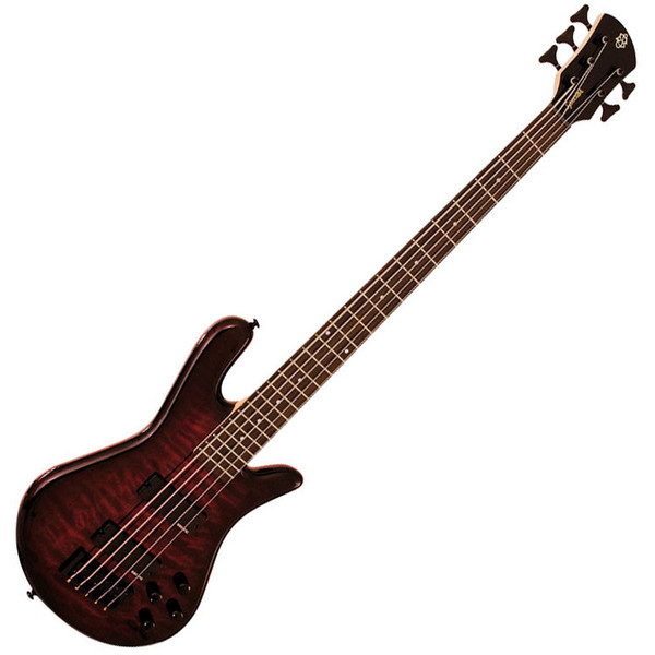 Spector Bass Legend 5 Classic Bass Guitar, Black Cherry