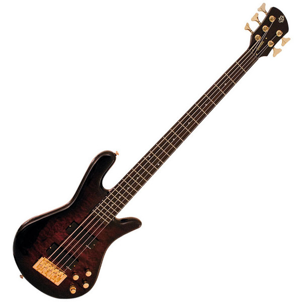 Spector Bass Legend 5 Custom Bass Guitar, Black Cherry