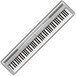 Yamaha P-95 Digital Piano + Stand & Pedal Board, Silver - keyboard