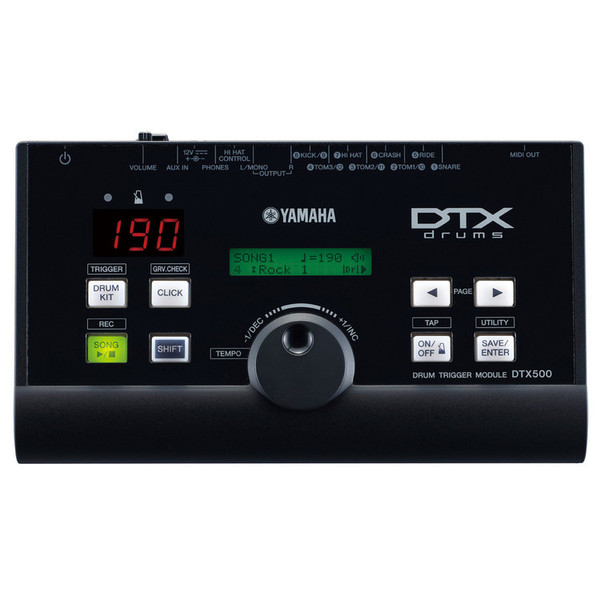 Yamaha DTX500K Electronic Drum Kit Pack - mod front