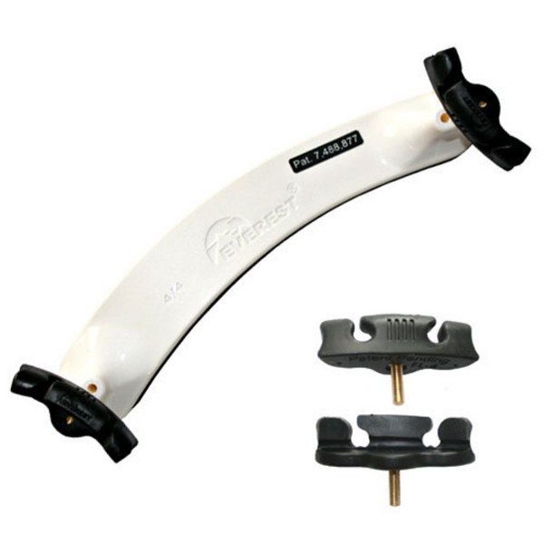 Everest Shoulder Rest 1/4 Pearl White