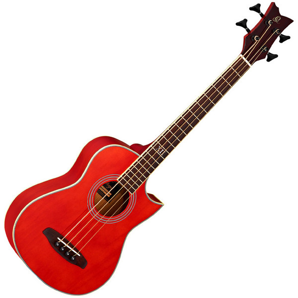 Ortega D-Walker Extra Short Scale Acoustic Bass Red