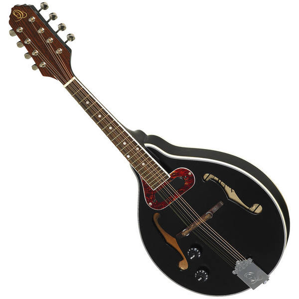 Ortega A-Style Magnetic Pickup Left Hand Mandolin, Satin Black