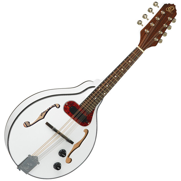 Ortega A-Style Magnetic Pickup Mandolin-Gloss White