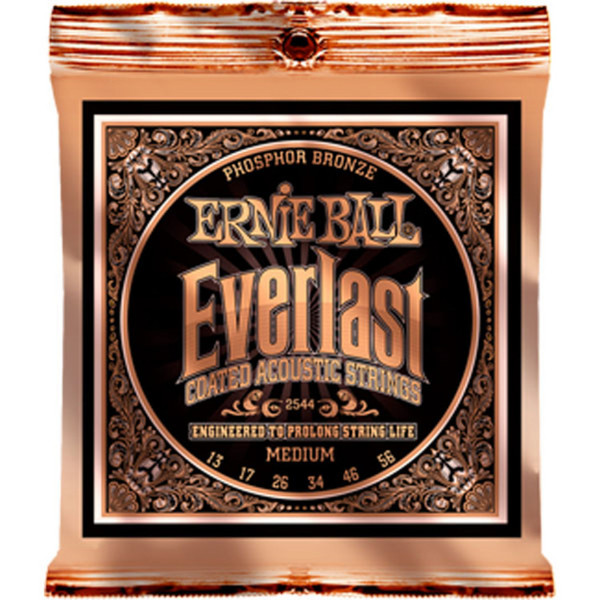Ernie Ball Everlast 2544 Phosphor Acoustic Guitar Strings 13-56