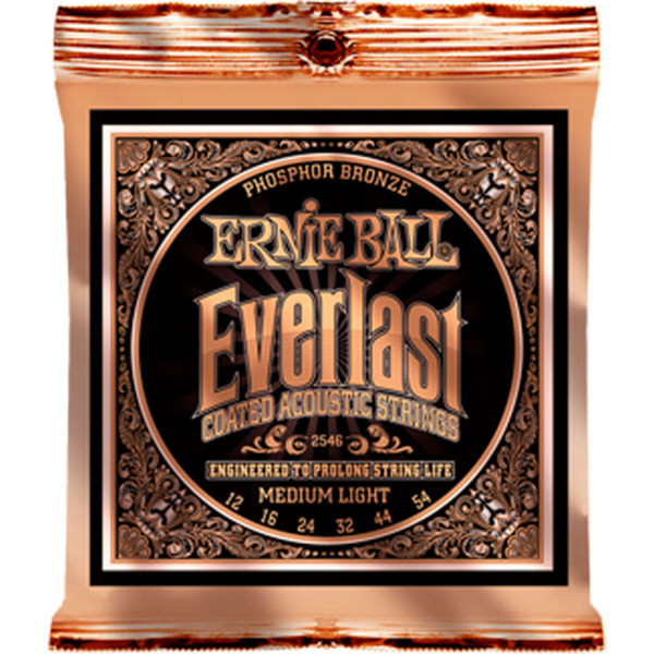 Ernie Ball Everlast 2546 Phosphor Acoustic Guitar Strings 12-54