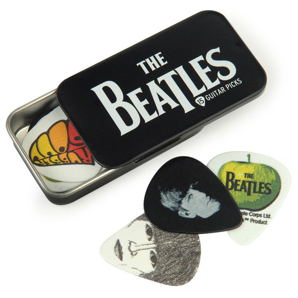 Planet Waves Beatles Signature Guitar Pick Tins, Logo, 15 picks