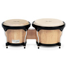 Gon Bops Fiesta Bongo 7" & 8.5", Natural with Black Hardware