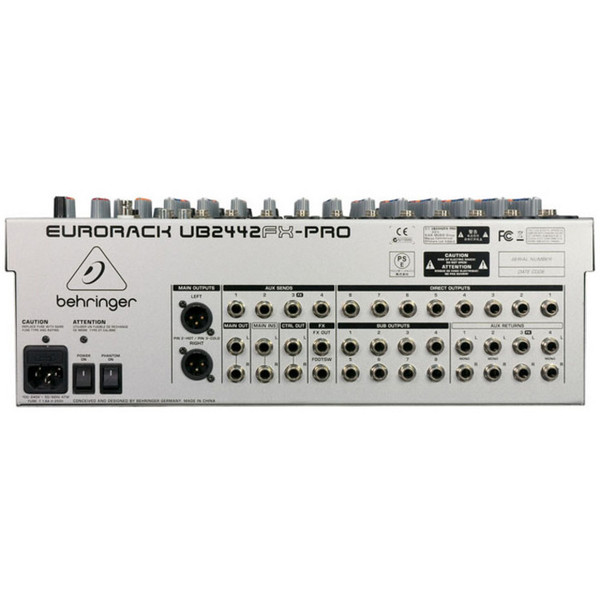 DISC Behringer Eurorack UB2442FX Pro Mixer | Gear4music